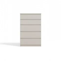 Cassettiera moderna con 5 cassetti 70x40x109 cm cashmere CMMT9
