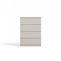 Cassettiera moderna con 4 cassetti 70x40x97cm beige cashmere CMMT8