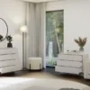 Cassettiera moderna con 3 cassetti 85x40x66 cm beige cashmere CMMT3