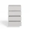 Cassettiera moderna con 4 cassetti 70x40x97cm bianca CMMT8