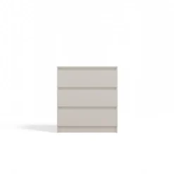 Cassettiera moderna con 3 cassetti 70x40x75 cm cashmere CMMT6