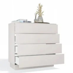 Cassettiera moderna con 4 cassetti 85x40x84 cm beige cashmere CMMT1