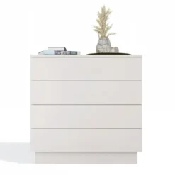 Cassettiera moderna con 4 cassetti 85x40x84 cm beige cashmere CMMT1