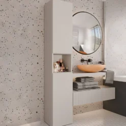 Colonna bagno alta 31x174 con vano a giorno beige cashmere CBT2