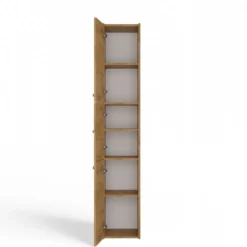 Colonna bagno minimal 30x170 cm a 3 ante rovere CBT7