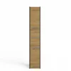 Colonna bagno minimal 30x170 cm a 3 ante rovere e antracite CBT7