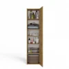 Colonna bagno moderna 40x170 cm a 3 ante rovere CBT9