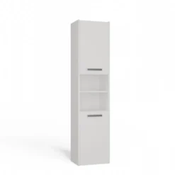 Colonna bagno salvaspazio 40x170 cm con vani a giorno bianco opaco CBT8