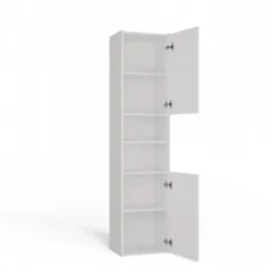 Colonna bagno salvaspazio 40x170 cm con vani a giorno bianco opaco CBT8