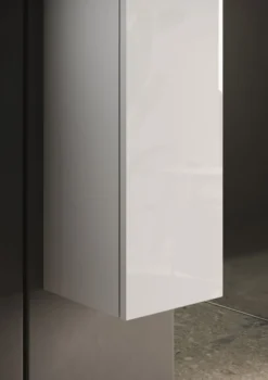 Colonna bagno sospesa 25x138 cm bianco lucido con 4 ripiani COL2