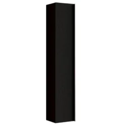 Colonna bagno sospesa 26x138 cm nera con 4 ripiani COL3