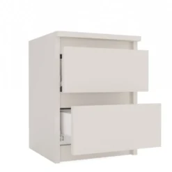 Comodino con 2 cassetti 30x40 cm beige cashmere COT7