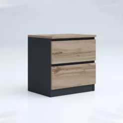 Comodino due cassetti in diversi colori CGA4