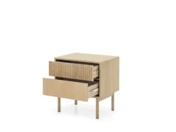 Comodino moderno con cassetto 53,5x55 cm rovere chiaro CMLK12