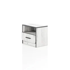 Comodino moderno legno bianco CI3085