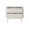 Comodino moderno 63X55cm beige CMLK5