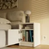 Comodino moderno 30x40 cm con anta bianco COT4