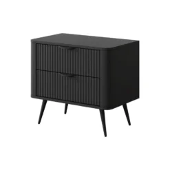 Comodino moderno 63X55cm nero CMLK5