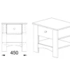 Comodino per camerette con cassetto CI3014