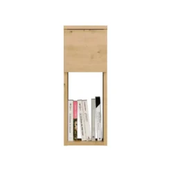 Comodino stretto salvaspazio 20x55 cm rovere COT3