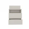 Comodino 40x59 cm con cassetti beige cashmere COT6