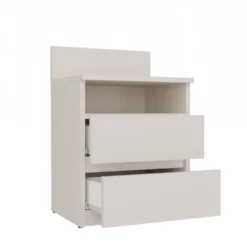 Comodino 40x59 cm con cassetti beige cashmere COT6