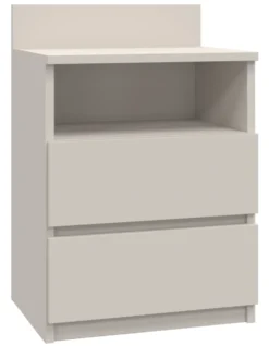 Comodino 40x59 cm con cassetti beige cashmere COT6