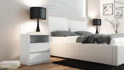 Comodino 40x59 cm con cassetti bianco COT6