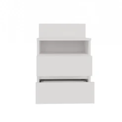 Comodino 40x59 cm con cassetti bianco COT6