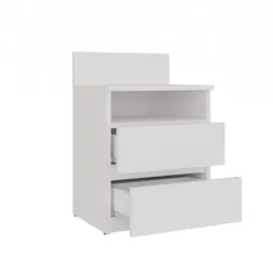 Comodino 40x59 cm con cassetti bianco COT6