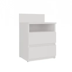Comodino 40x59 cm con cassetti bianco COT6