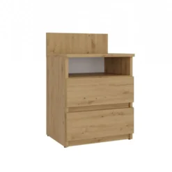 Comodino 40x59 cm con cassetti rovere COT6
