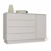 Comò per camera da letto 125x84x40 beige cashmere CMMT2