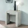 Consolle moderna allungabile Made in Italy 78x78 cm Bianco legno CL1