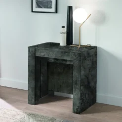Consolle moderna allungabile Made in Italy 78x78 cm Ossido CL1