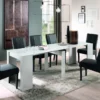 Consolle moderna allungabile Made in Italy 78x78 cm bianco lucido CL1