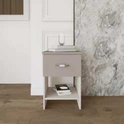 Coppia di comodini beige in stile classico 40x58 cm CMI1