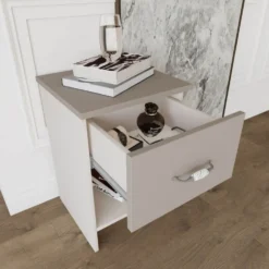 Coppia di comodini beige in stile classico 40x58 cm CMI1