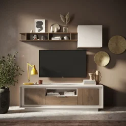Cubo pensile con anta 55x50 cm cashmere MML4