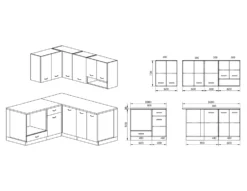 Cucina componibile ad angolo CI701