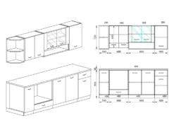 Cucina componibile moderna CI460