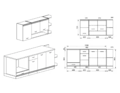 Cucina componibile moderna CI743