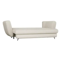 Divano letto 3 posti 248 cm in tessuto beige DT2