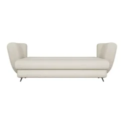 Divano letto 3 posti 248 cm in tessuto beige DT2