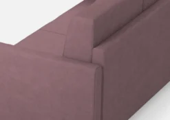 Divano 158x85cm design a due posti con tessuto idrorepellente prugna DI24
