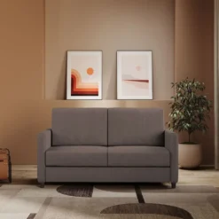 Divano 158x85cm design a due posti con tessuto idrorepellente talpa DI24