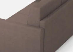 Divano 158x85cm design a due posti con tessuto idrorepellente talpa DI24