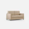 Divano 158x85cm design a due posti con tessuto idrorepellente beige DI24