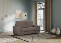 Divano 148x85cm design a due posti con bracciolo squadrato idrorepellente talpa DI12