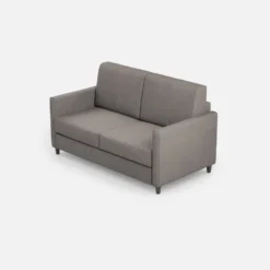 Divano 138x85cm design a due posti da salotto idrorepellente grigio DI23